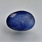 Oval-shaped blue stone on a white background online India
