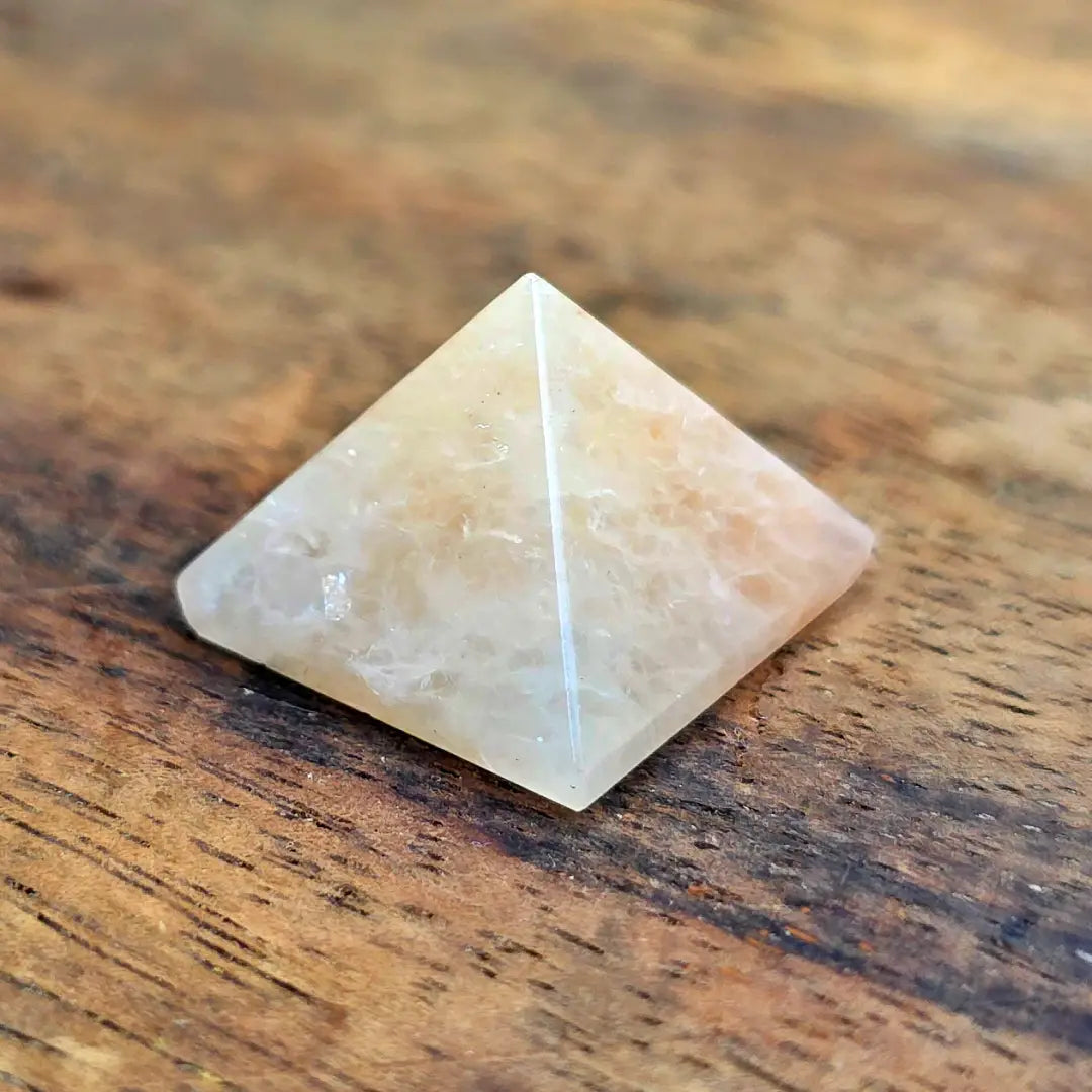 Peach Moonstone Pyramid – Crystal of Love & Inner Peace