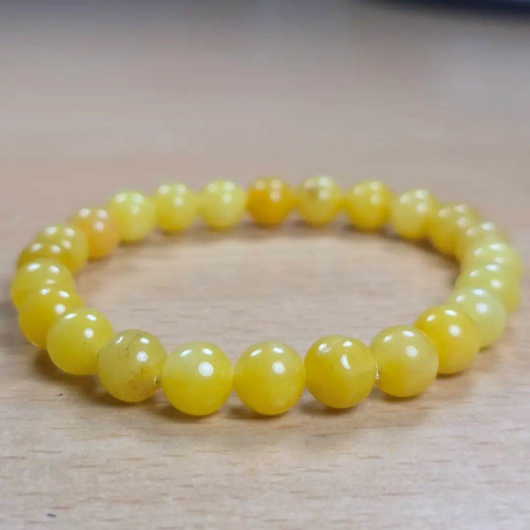 Certified Yellow Calcite Bracelet - Handcrafted Gemstone Jewellery