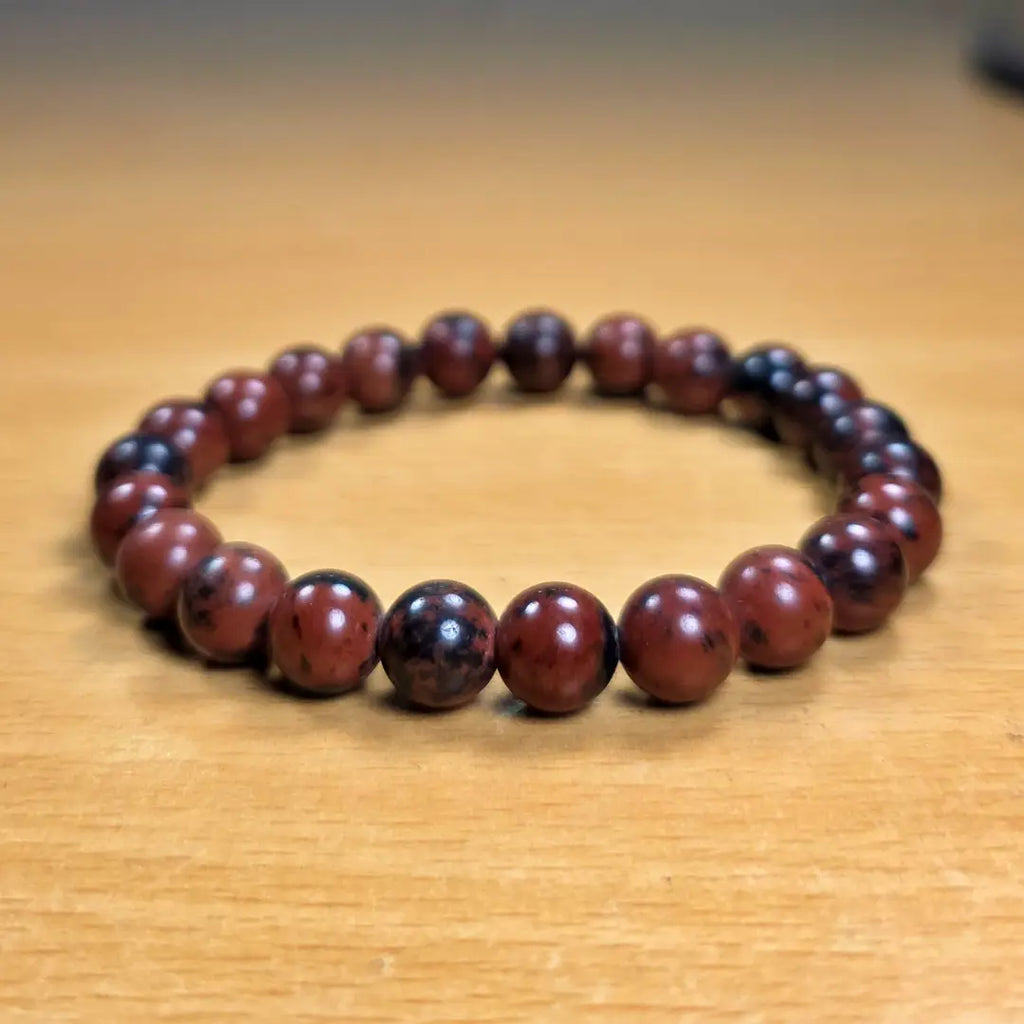 Buy Mahogany Obsidian Bracelet Online in India | Certified Stone