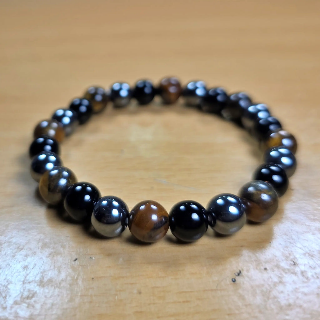 Triple Protection Bracelet – Handcrafted Energy & Spiritual Jewelry