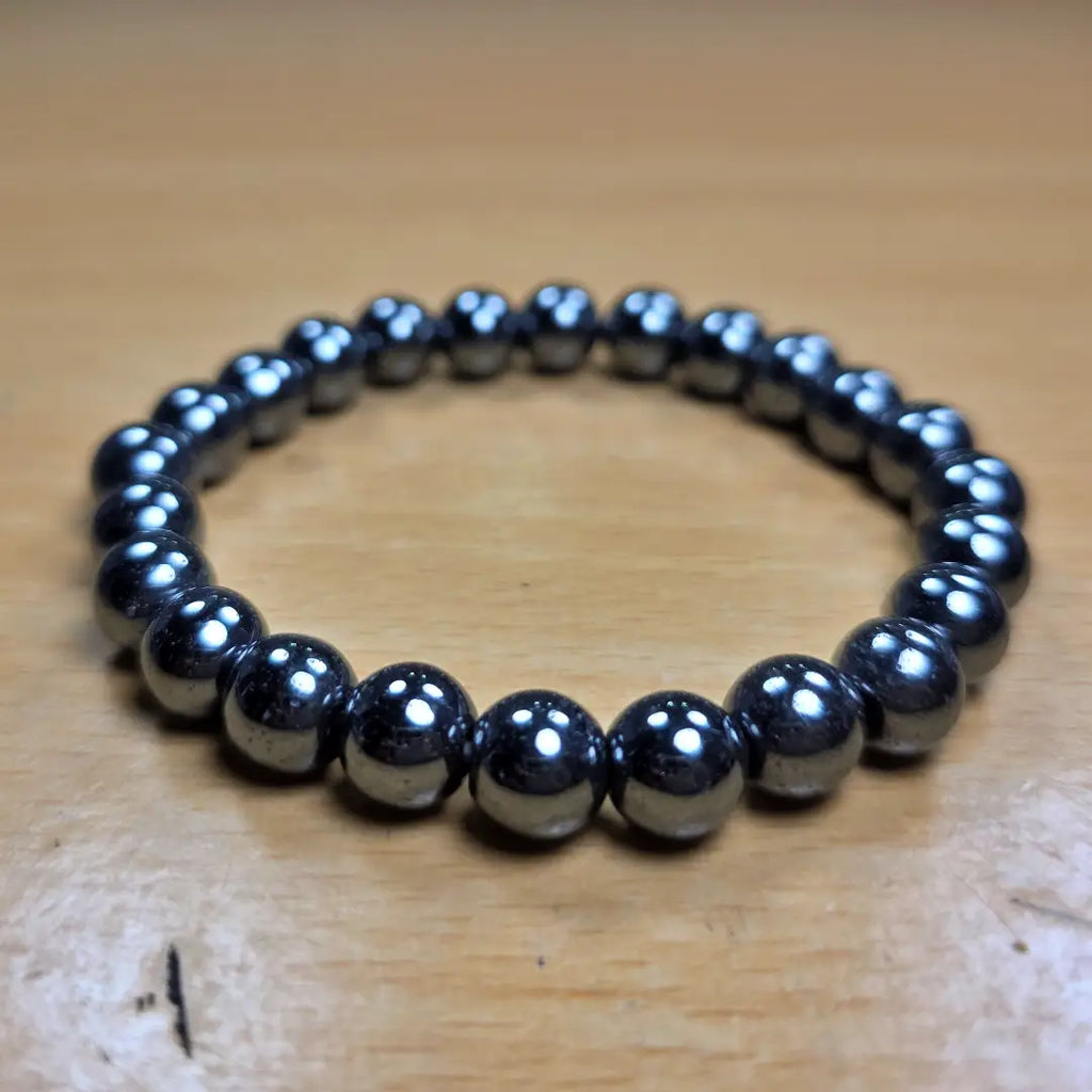 Mystic Grey Hematite – Natural Energy Stone Bracelet