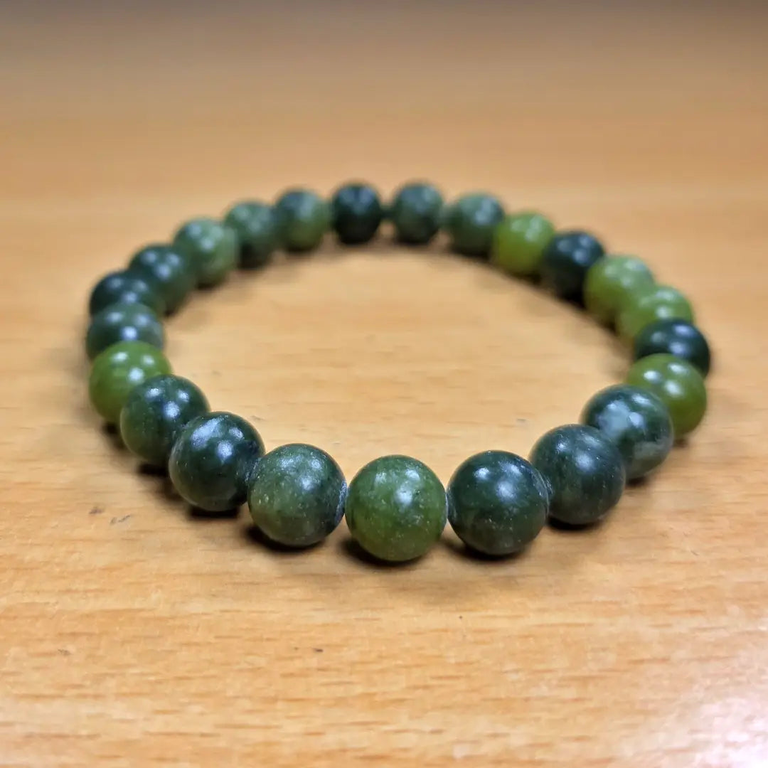 Green Vesuvianite Bracelet – Natural Stone of Growth & Harmony