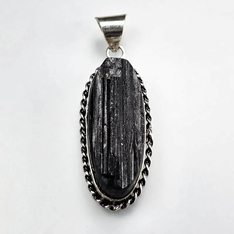 Natural Black Tourmaline Pendant