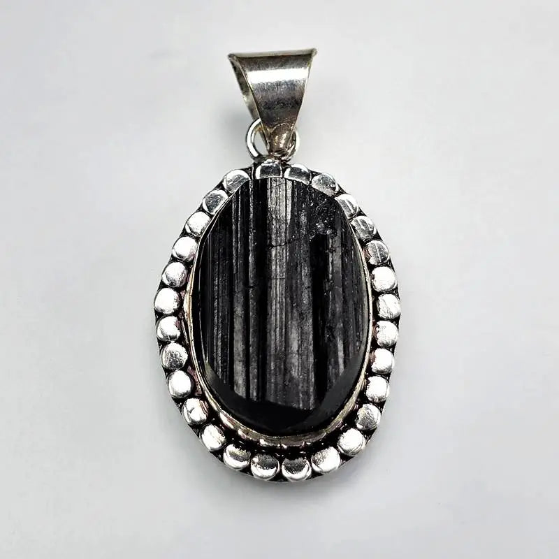 Natural Black Tourmaline Pendant