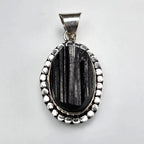 Natural Black Tourmaline Pendant