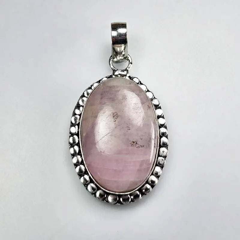 Natural Pink Kunzite Gemstone Pendant