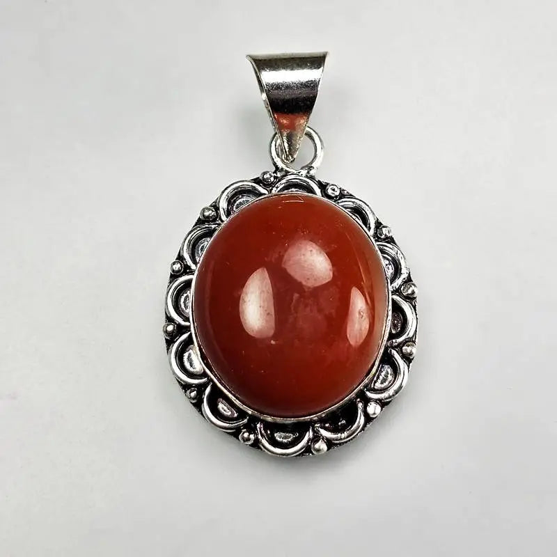Natural Red Jasper Pendant