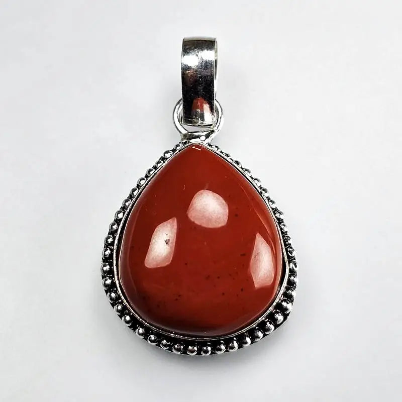 Natural Red Jasper Pendant