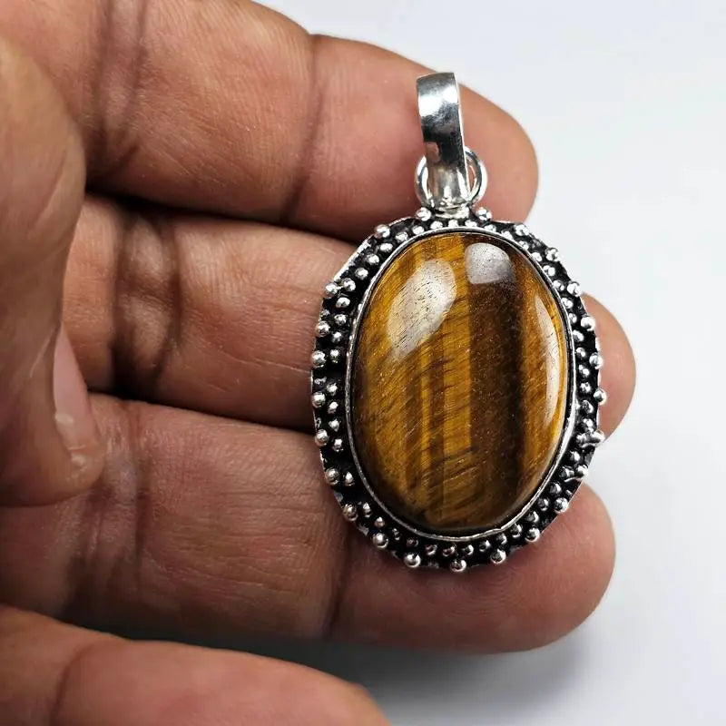 Natural Tiger Eye Pendant