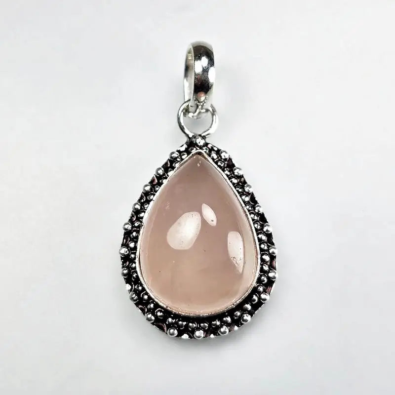 Natural Rose Quartz Pendant