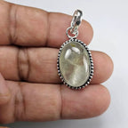 Natural Prehnite Gemstone Pendant