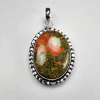 Natural Unakite Gemstone Pendant