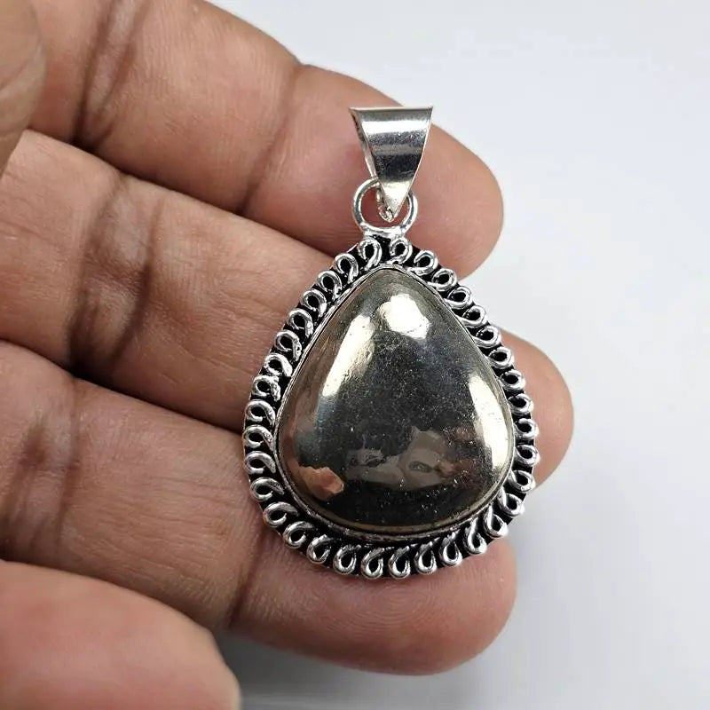 Natural Pyrite Pendant