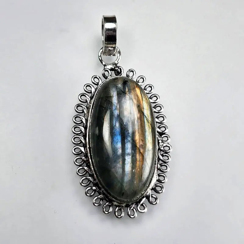 Natural Labradorite Gemstone Pendant