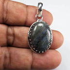 Natural Labradorite Gemstone Pendant