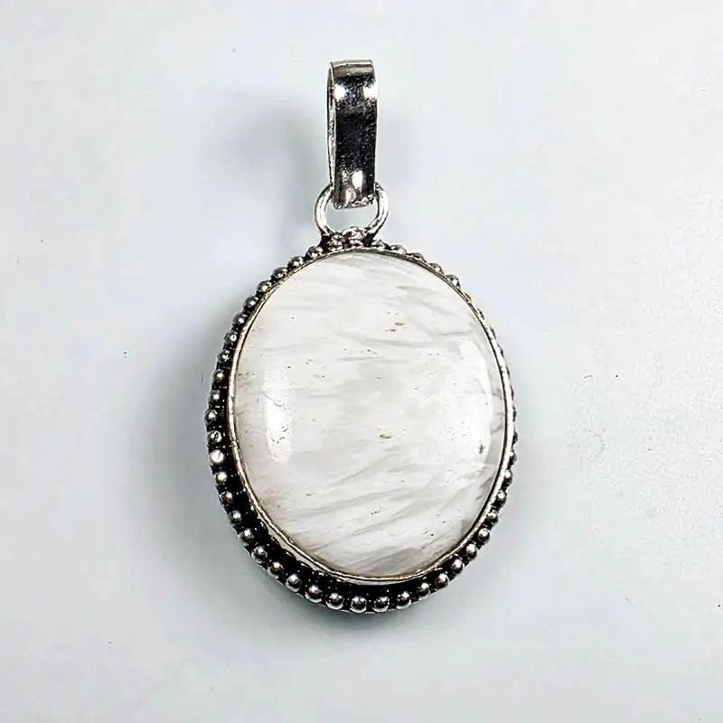 Natural Scolecite Pendant