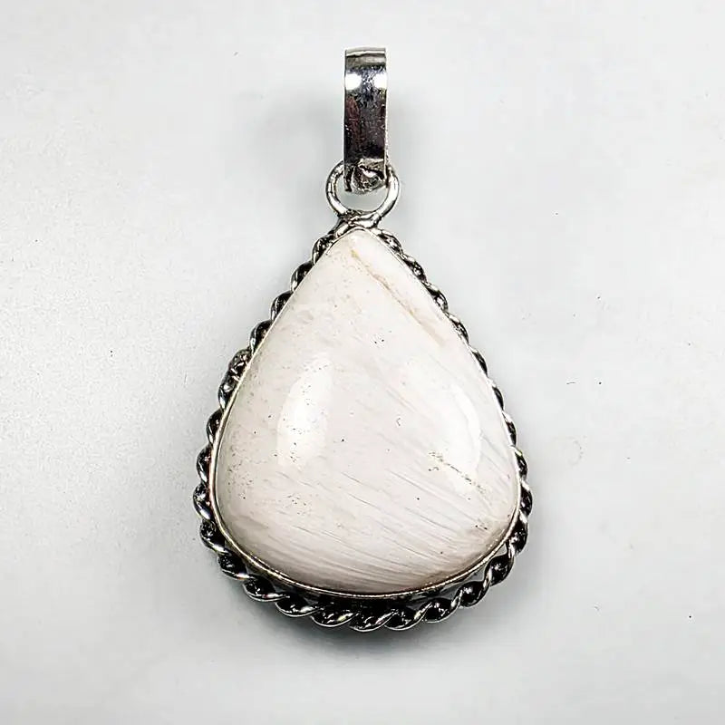 Natural Scolecite Pendant