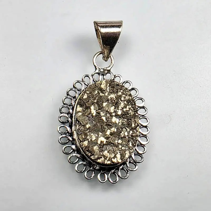 Pyrite Cluster Pendant
