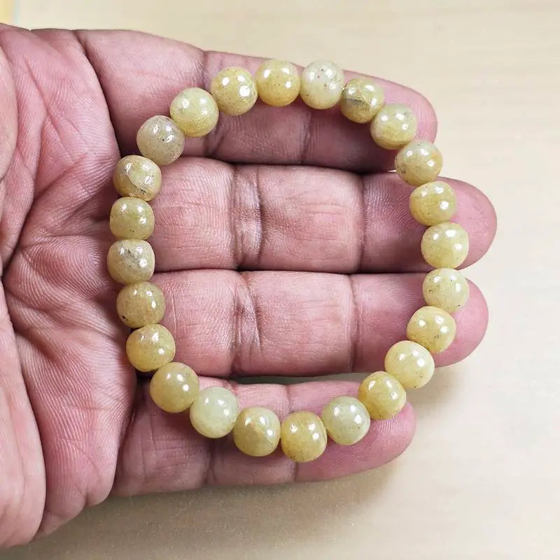 Natural Yellow Sapphire (Pukhraj) Bracelet