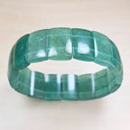 Green Strawberry Flat Bead Bracelet