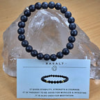 Basalt Bracelet – Natural Lava Stone Bracelet for Strength & Balance