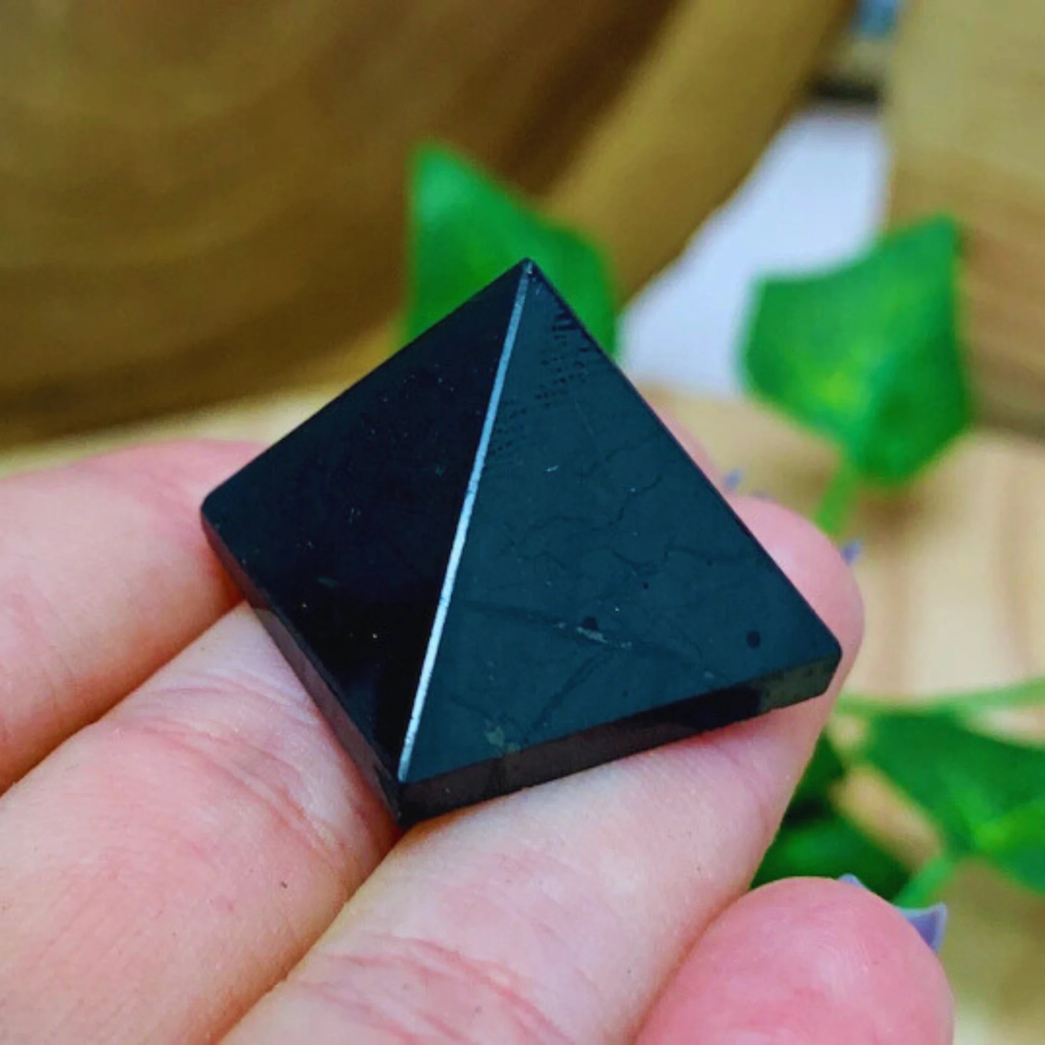 Black Tourmaline Pyramid – Energy Shield Crystal