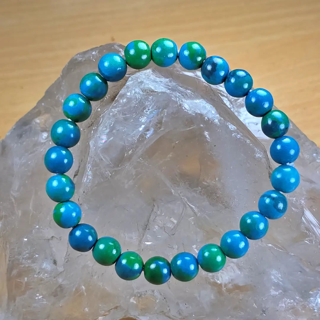 Certified Chrysocolla Bracelet – Communication & Balance Stone