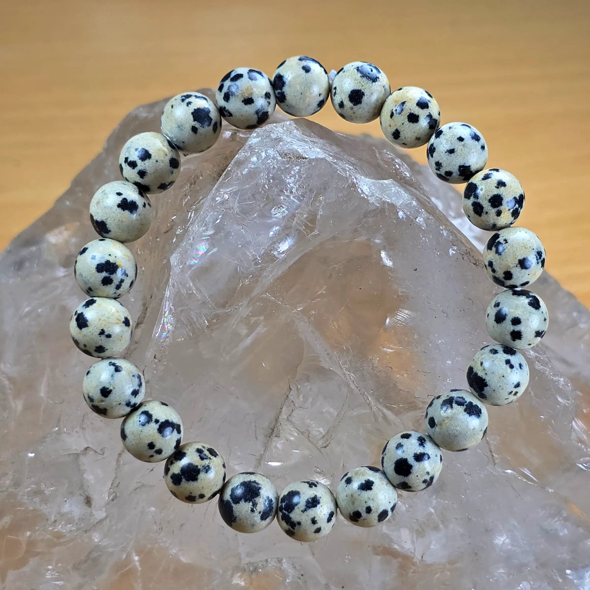 Buy Dalmatian Jasper Bracelet Online in India | Certified Stone