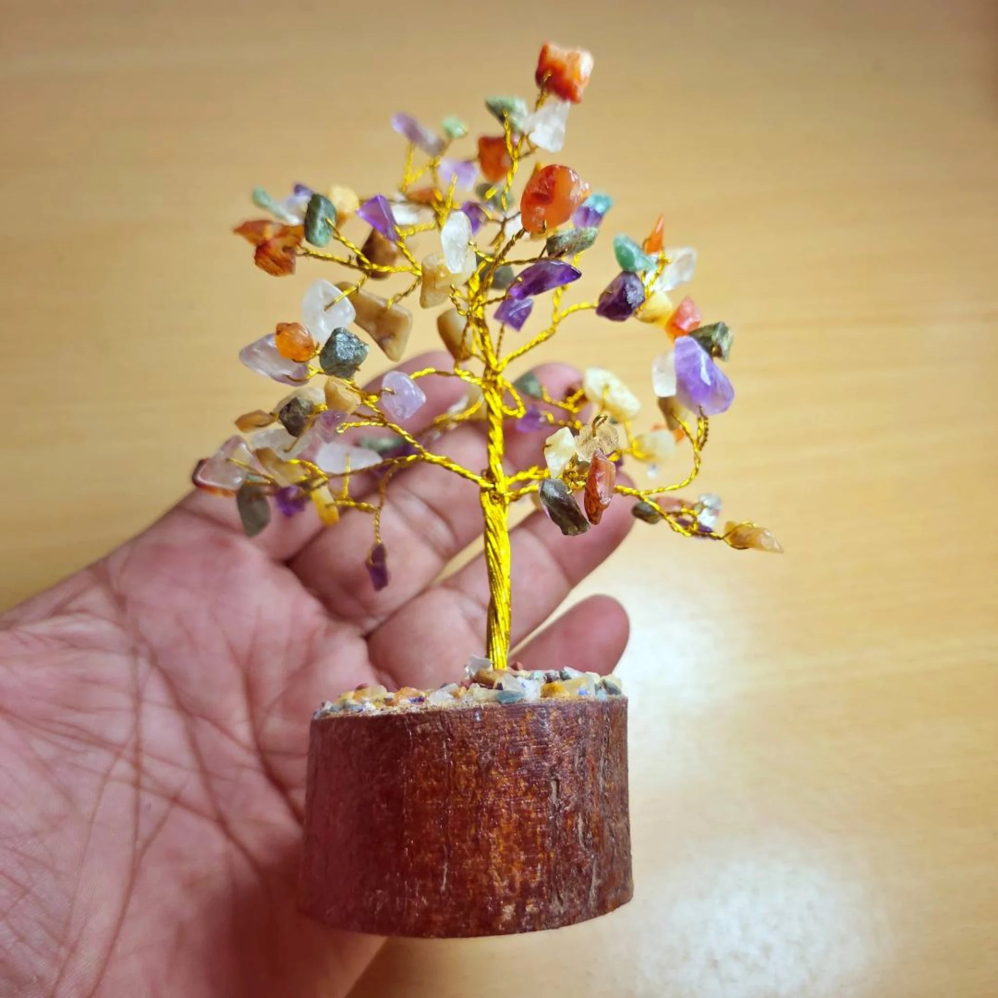 7 Chakra Crystal Bonsai Money Tree – Wealth Feng Shui