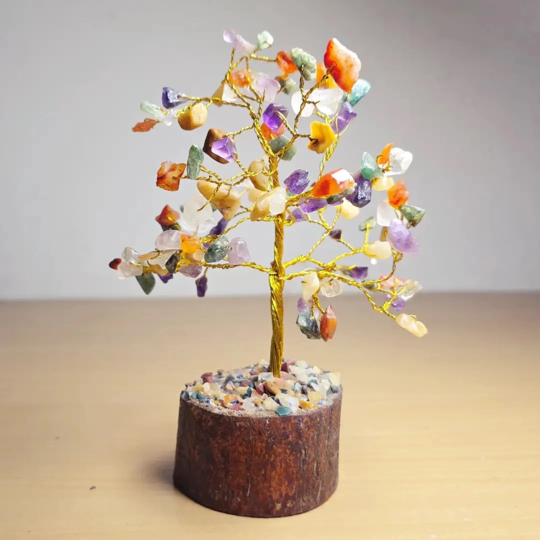 7 Chakra Crystal Bonsai Money Tree – Wealth Feng Shui