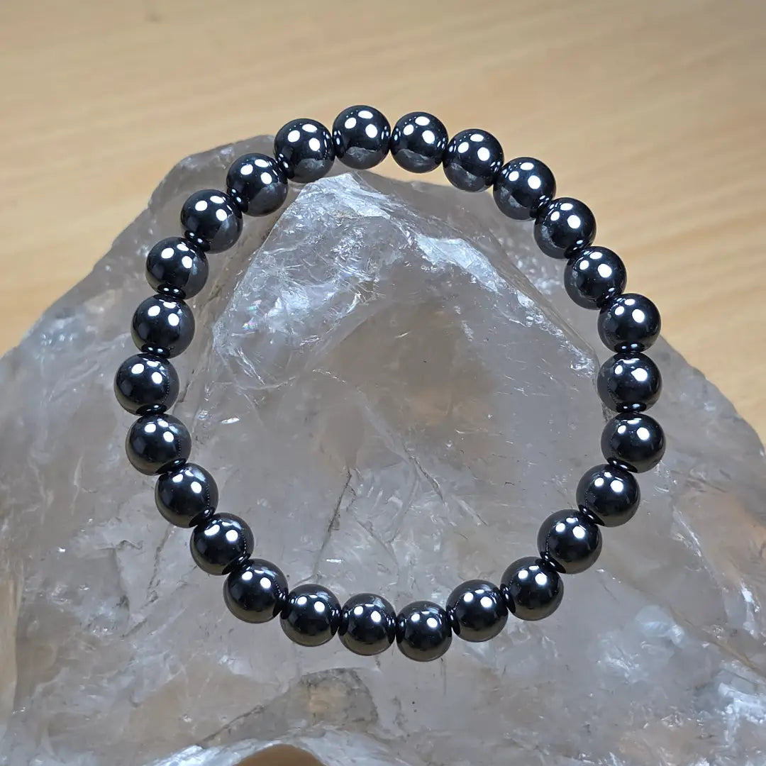 Mystic Grey Hematite – Natural Energy Stone Bracelet