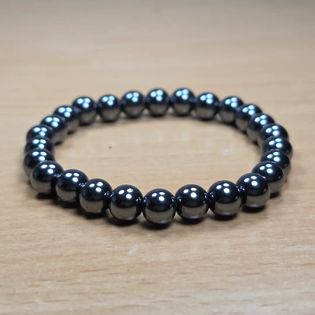 Mystic Grey Hematite – Natural Energy Stone Bracelet
