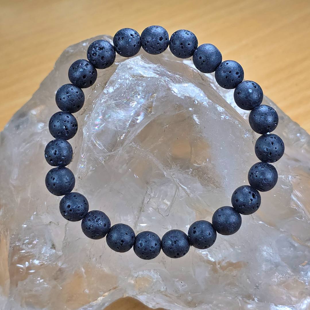 Natural Lava Stone Bracelet – Stylish Volcanic Rock Jewelry for Men & Women