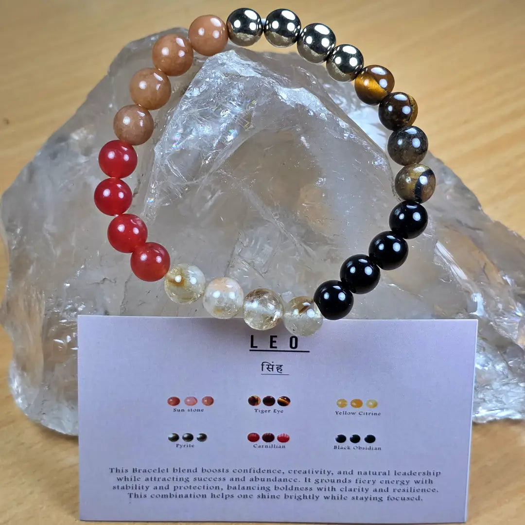 Leo Bracelet – Crystal Energy for Confidence & Creativity