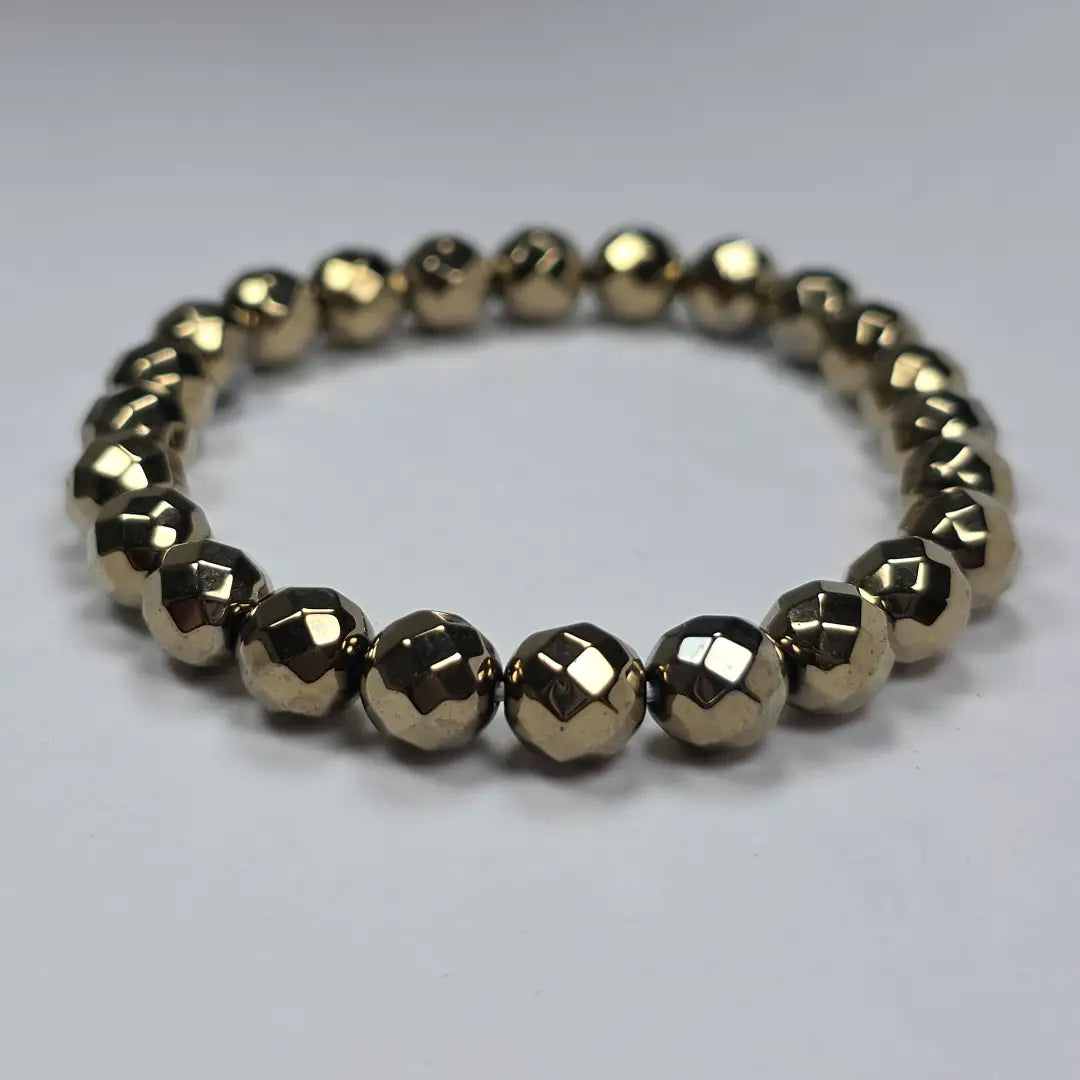 Golden Pyrite Bracelet – Natural Stone Wealth & Energy Jewelry
