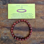 Red Jasper Bracelet – Natural Stone for Strength & Stability