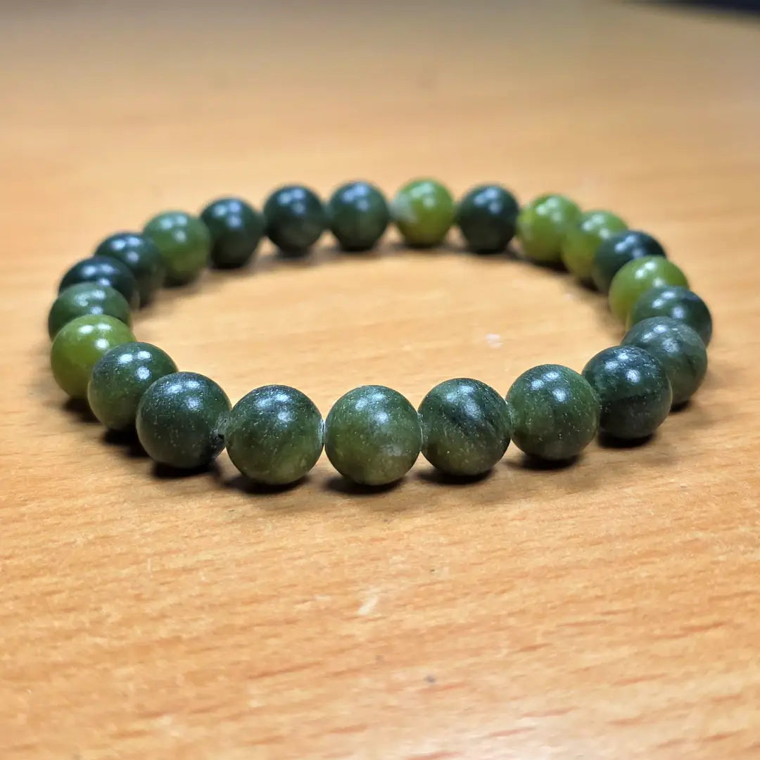 Green Vesuvianite Bracelet – Natural Stone of Growth & Harmony
